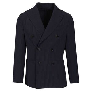 Caruso Men Double-Breasted Butterfly Blazer